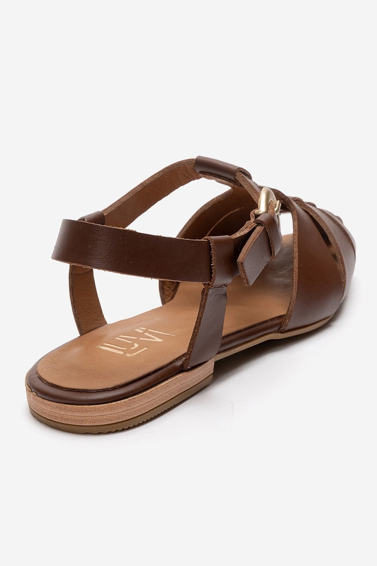 JANDOR - Brown Genuine Leather Sandal (Women)