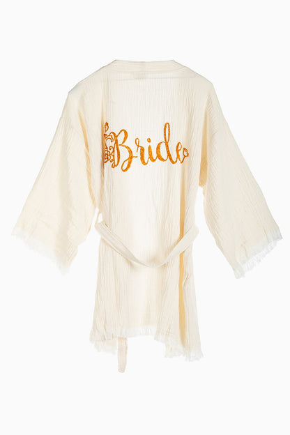 Thalassa - Mustard Bride Handmade Short Kimono