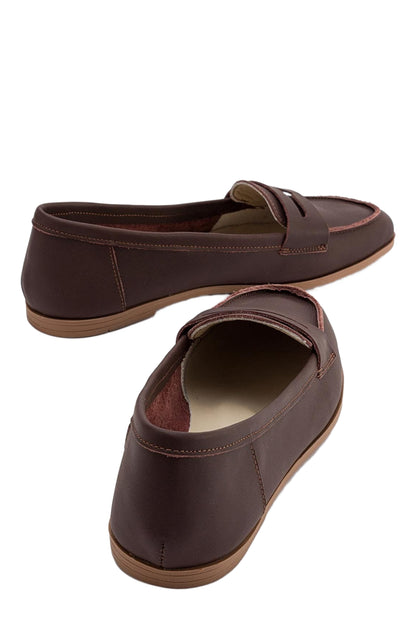 Dorothy - Dark Brown Leather Loafers