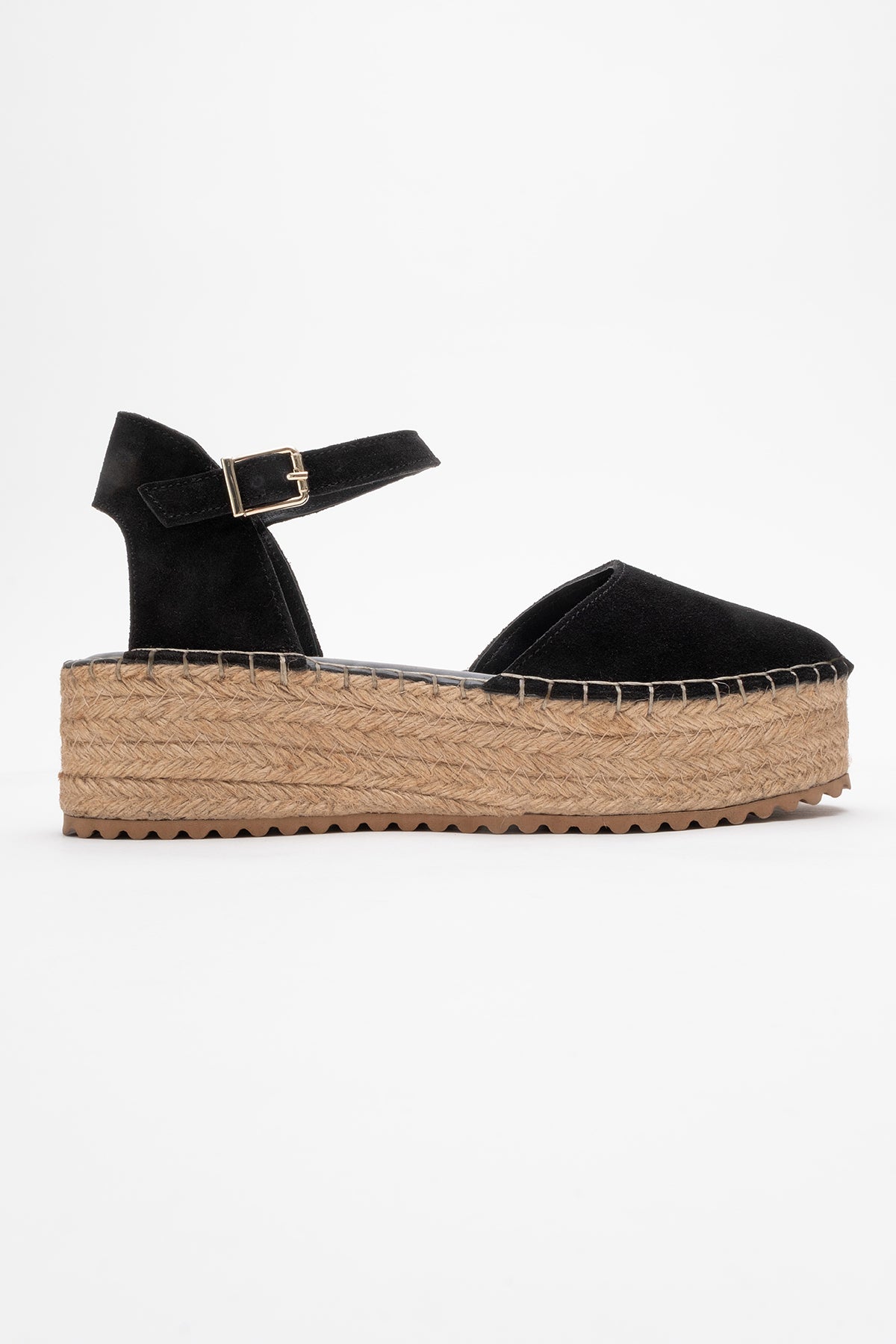 Viba - Black Suede Leather Espadrilles (Women)
