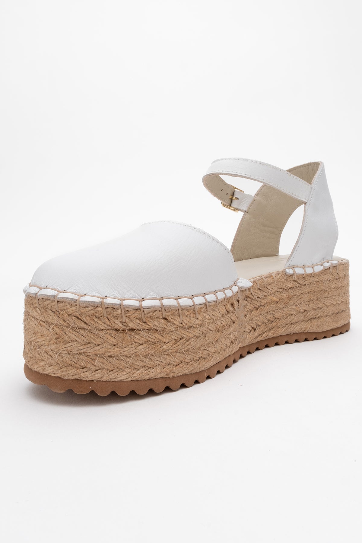 Viba - White Leather Espadrilles (Women)