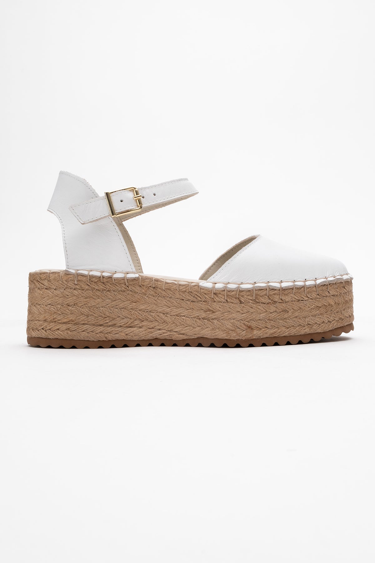 Viba - White Leather Espadrilles (Women)