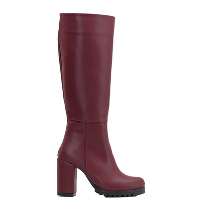 Alize - Burgundy Calf Platform Boots