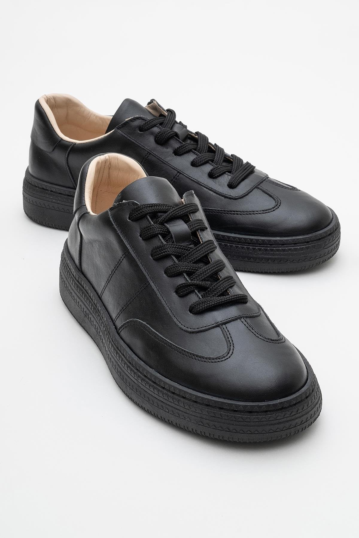 Fiore - Black Leather Sneakers (Women)