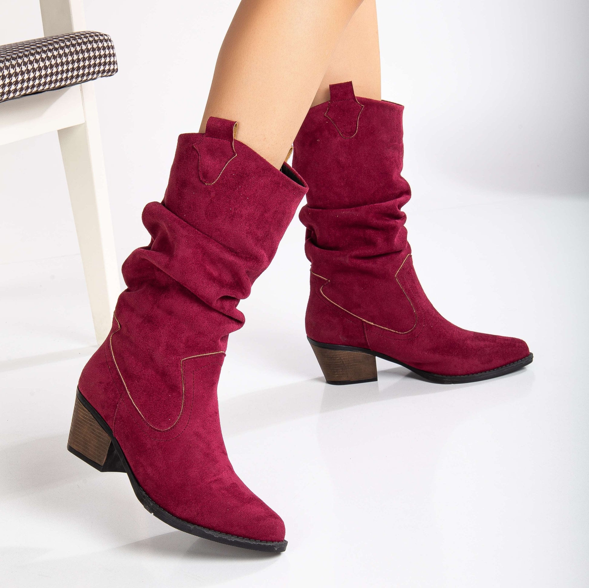 burgundy vegan western boots, cruelty-free burgundy cowboy boots, vegan leather burgundy western boots, burgundy cowboy ankle boots, sustainable burgundy western boots, eco-friendly burgundy cowboy boots, vegan suede burgundy western boots, burgundy rancher boots, animal-free burgundy western footwear, wine-tone vegan boots
