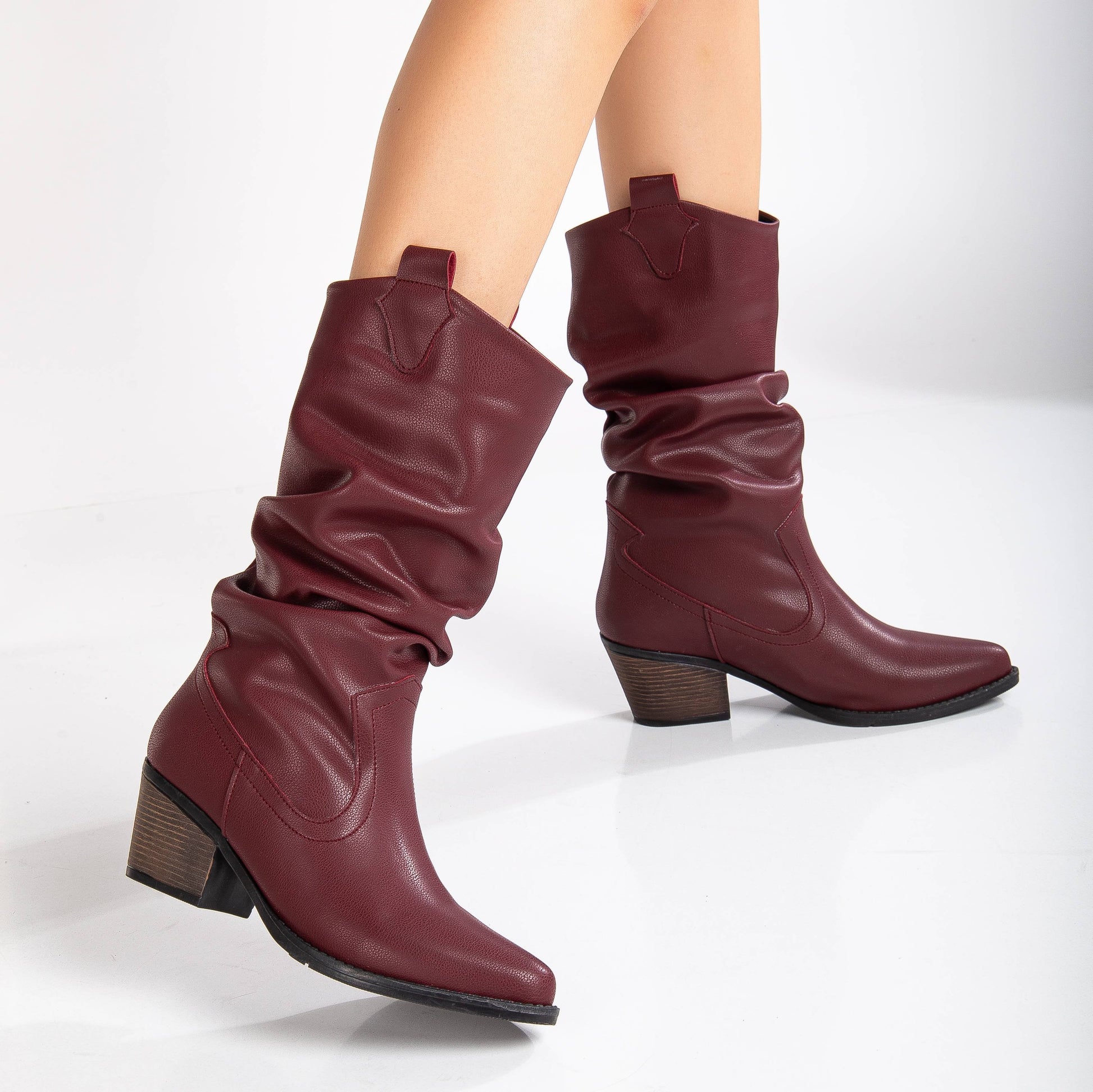burgundy vegan western boots, cruelty-free burgundy cowboy boots, vegan leather burgundy western boots, burgundy cowboy ankle boots, sustainable burgundy western boots, eco-friendly burgundy cowboy boots, vegan suede burgundy western boots, burgundy rancher boots, animal-free burgundy western footwear, wine-tone vegan boots