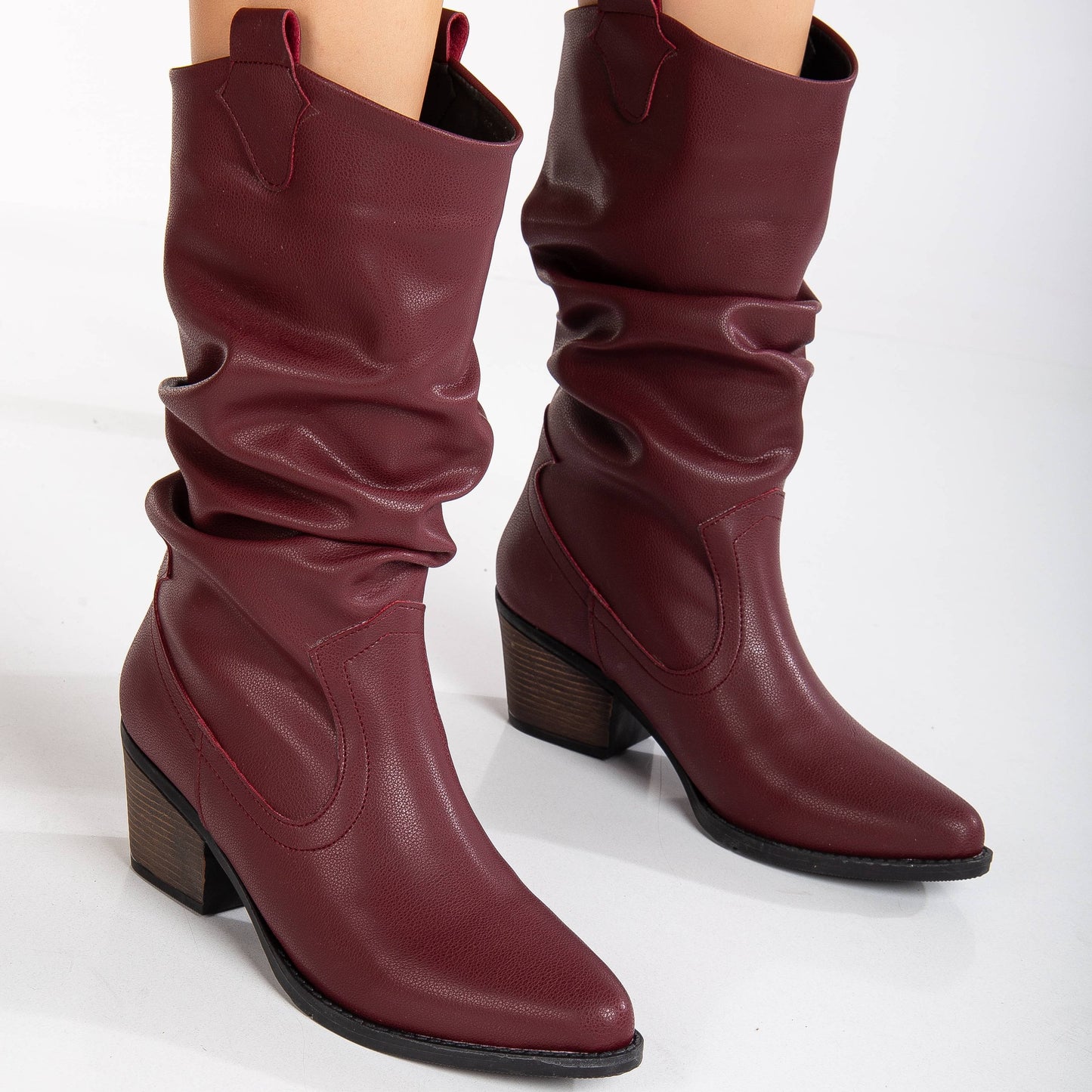burgundy vegan western boots, cruelty-free burgundy cowboy boots, vegan leather burgundy western boots, burgundy cowboy ankle boots, sustainable burgundy western boots, eco-friendly burgundy cowboy boots, vegan suede burgundy western boots, burgundy rancher boots, animal-free burgundy western footwear, wine-tone vegan boots
