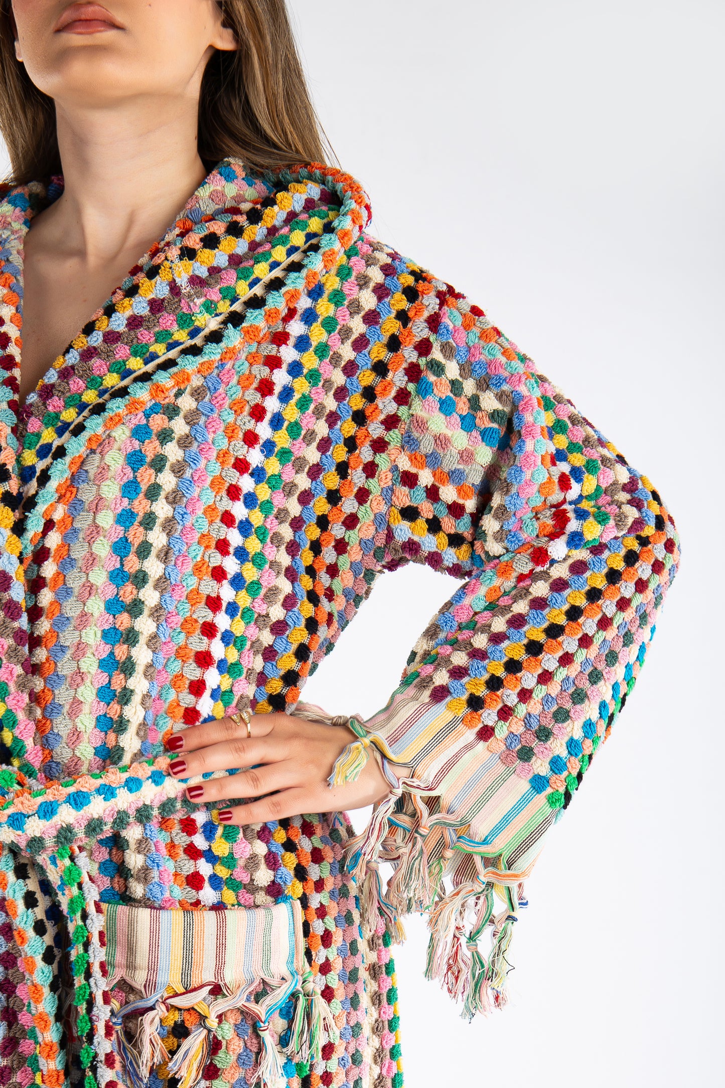 Savannah - Organic Cotton Handwoven Bubble Bathrobe (Unisex)