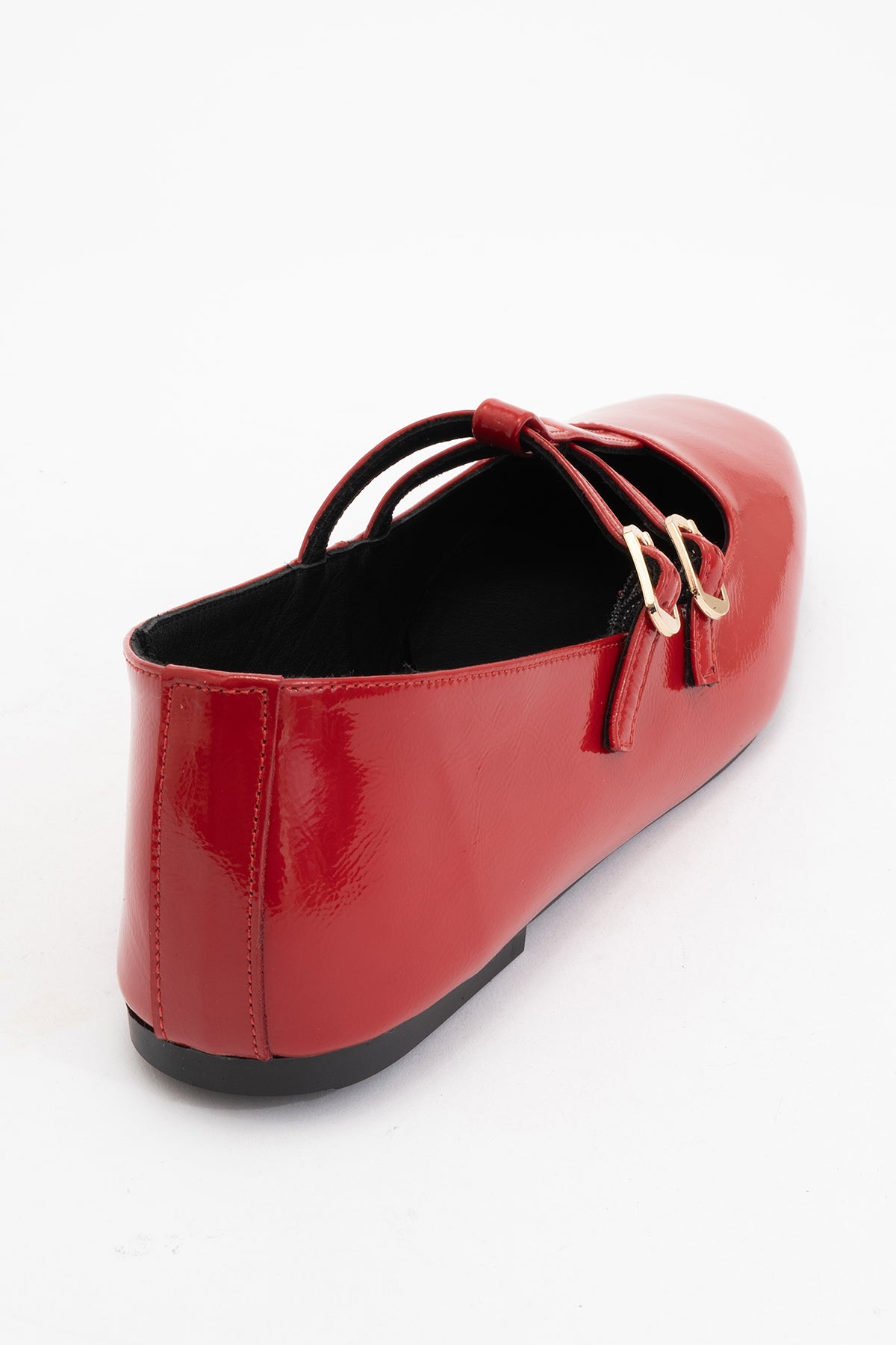 Starling - Red Leather Mary Jane Flats (Women)