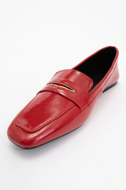Iridessa - Red Patent Leather Loafers (Women)