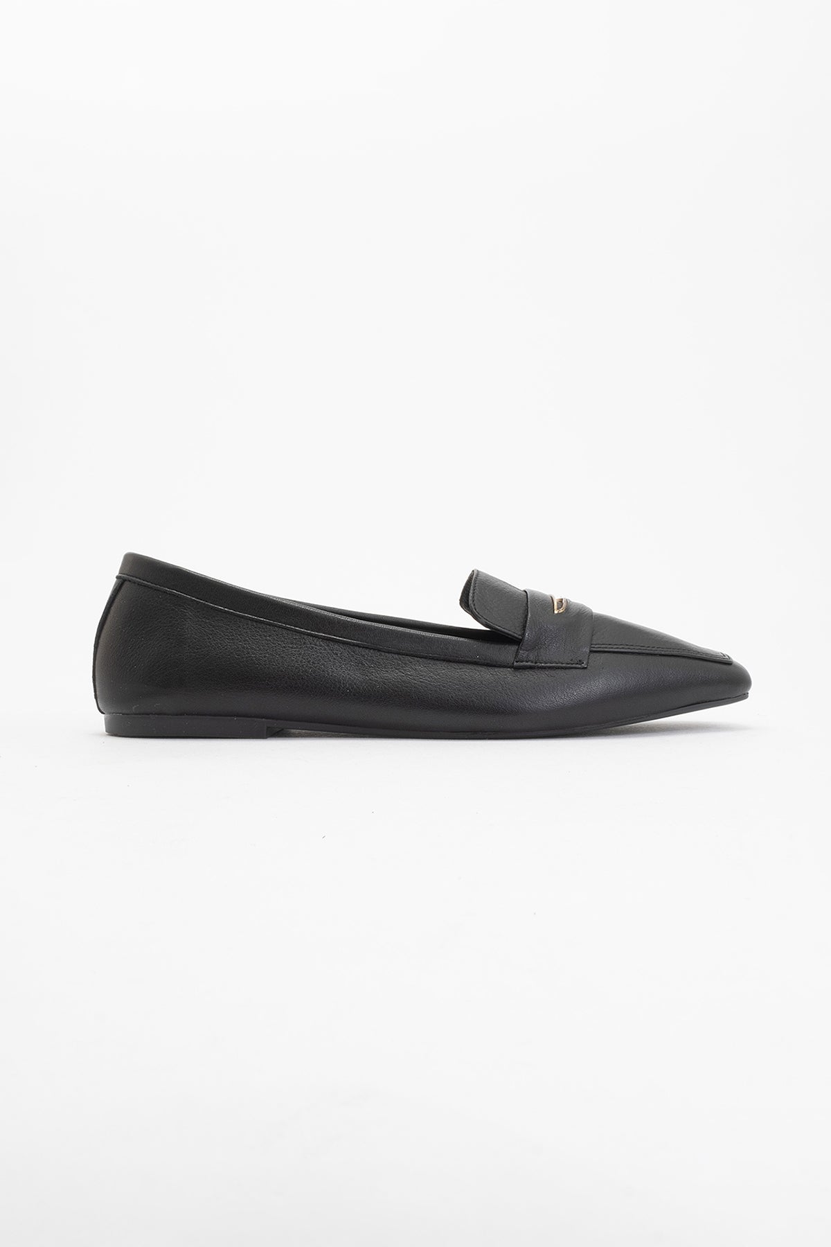 Iridessa - Black Leather Loafers (Women)