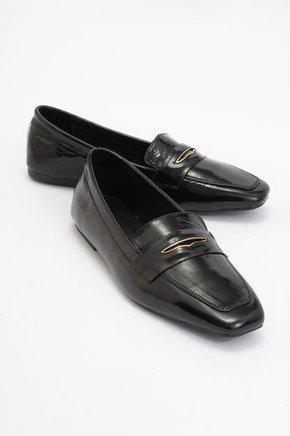 Iridessa - Black Patent Leather Loafers (Women)
