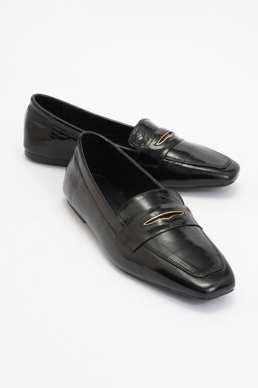 Iridessa - Black Patent Leather Loafers (Women)