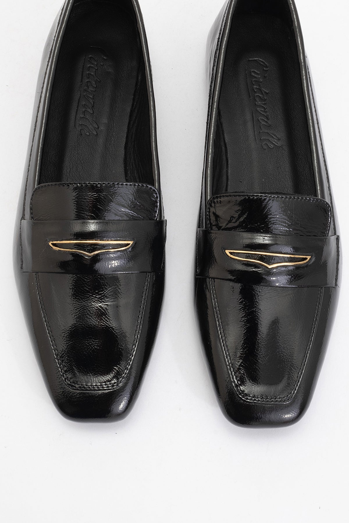 Iridessa - Black Patent Leather Loafers (Women)