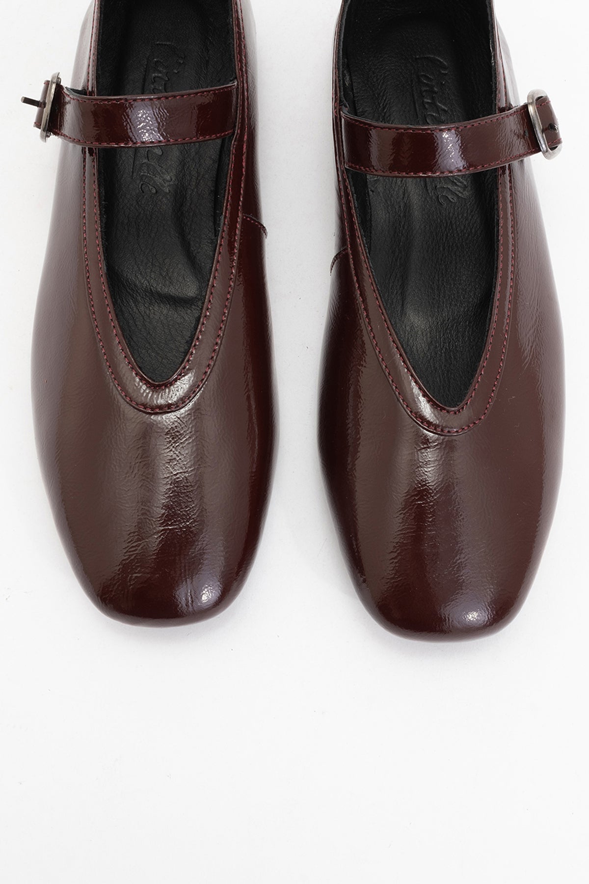 Matilda - Brown Patent Leather Mary Jane Flats