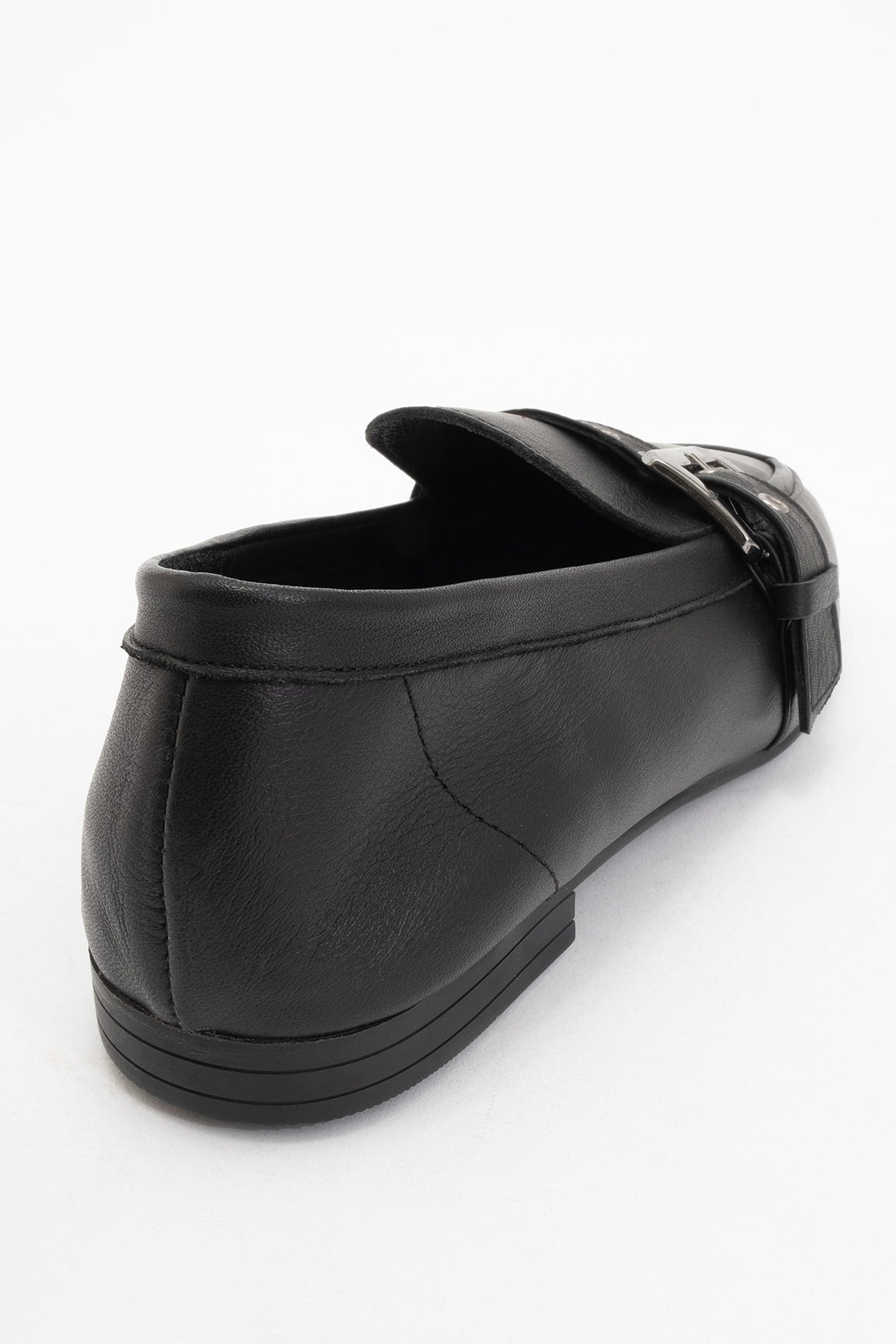 Clarion - Black Leather Loafers (Women)
