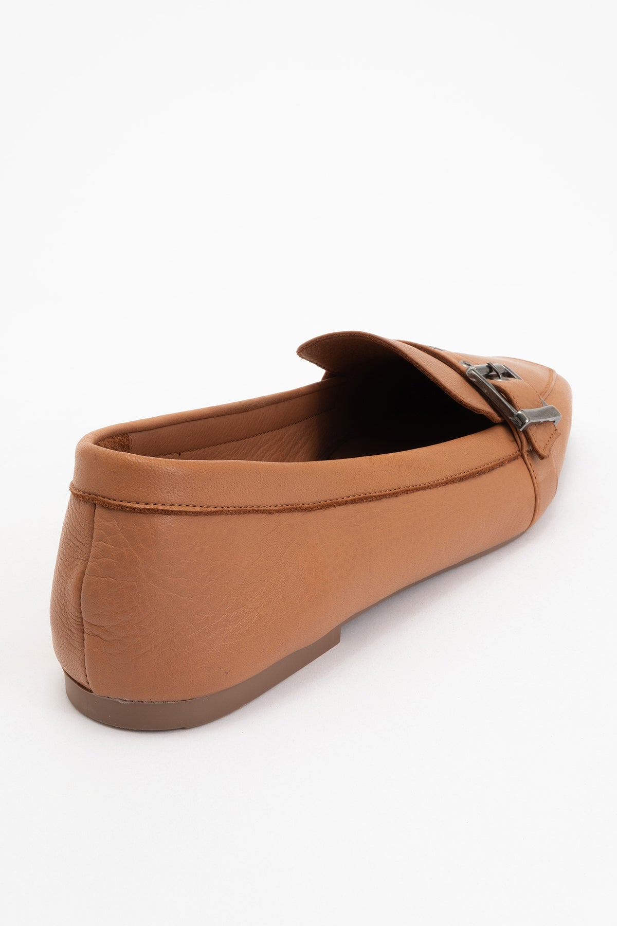 Periwinkle - Cognac Brown Leather Loafers (Women)