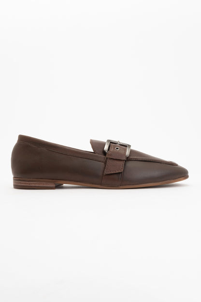Clarion - Brown Leather Loafers (Women)