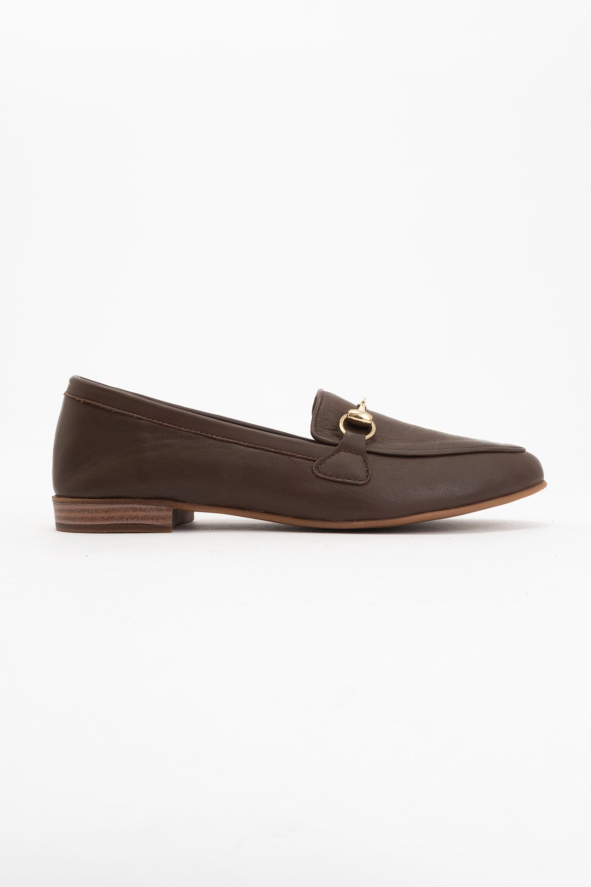 Rory - Brown Leather Bit Loafers