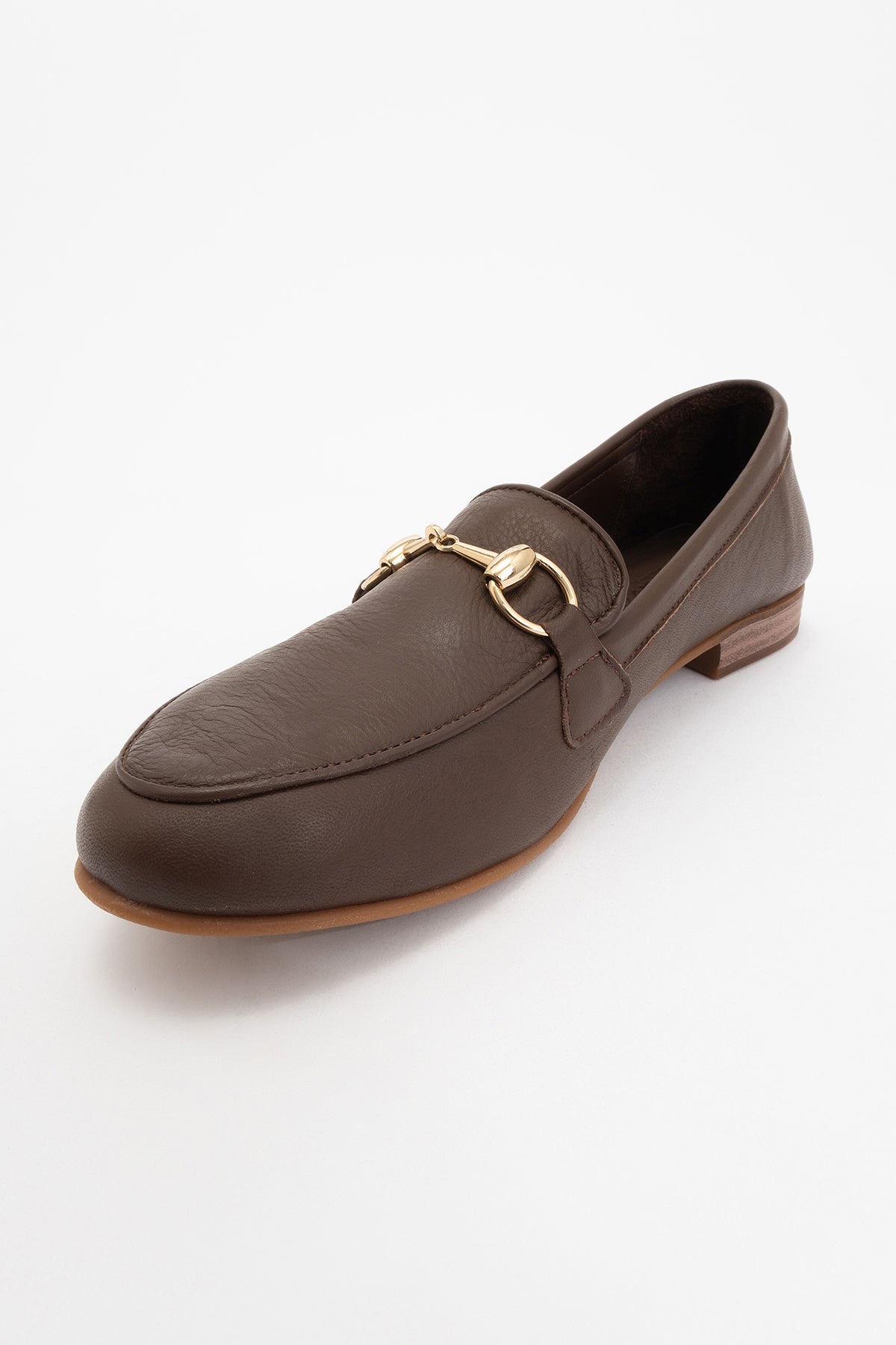 Rory - Brown Leather Bit Loafers
