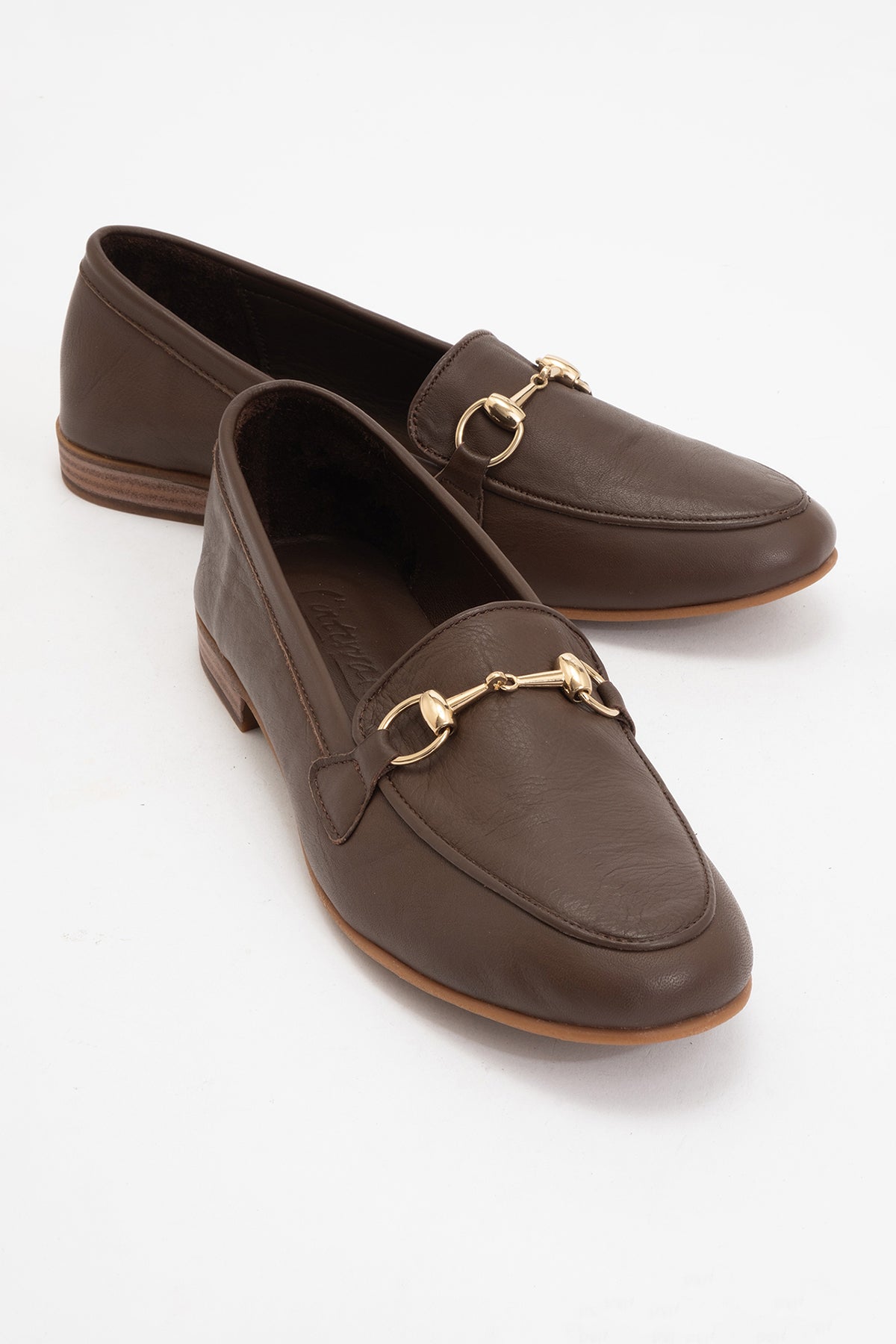 Rory - Brown Leather Bit Loafers