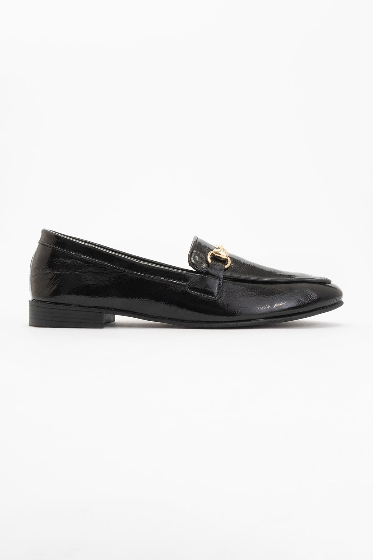 Rory - Black Patent Leather Bit Loafers