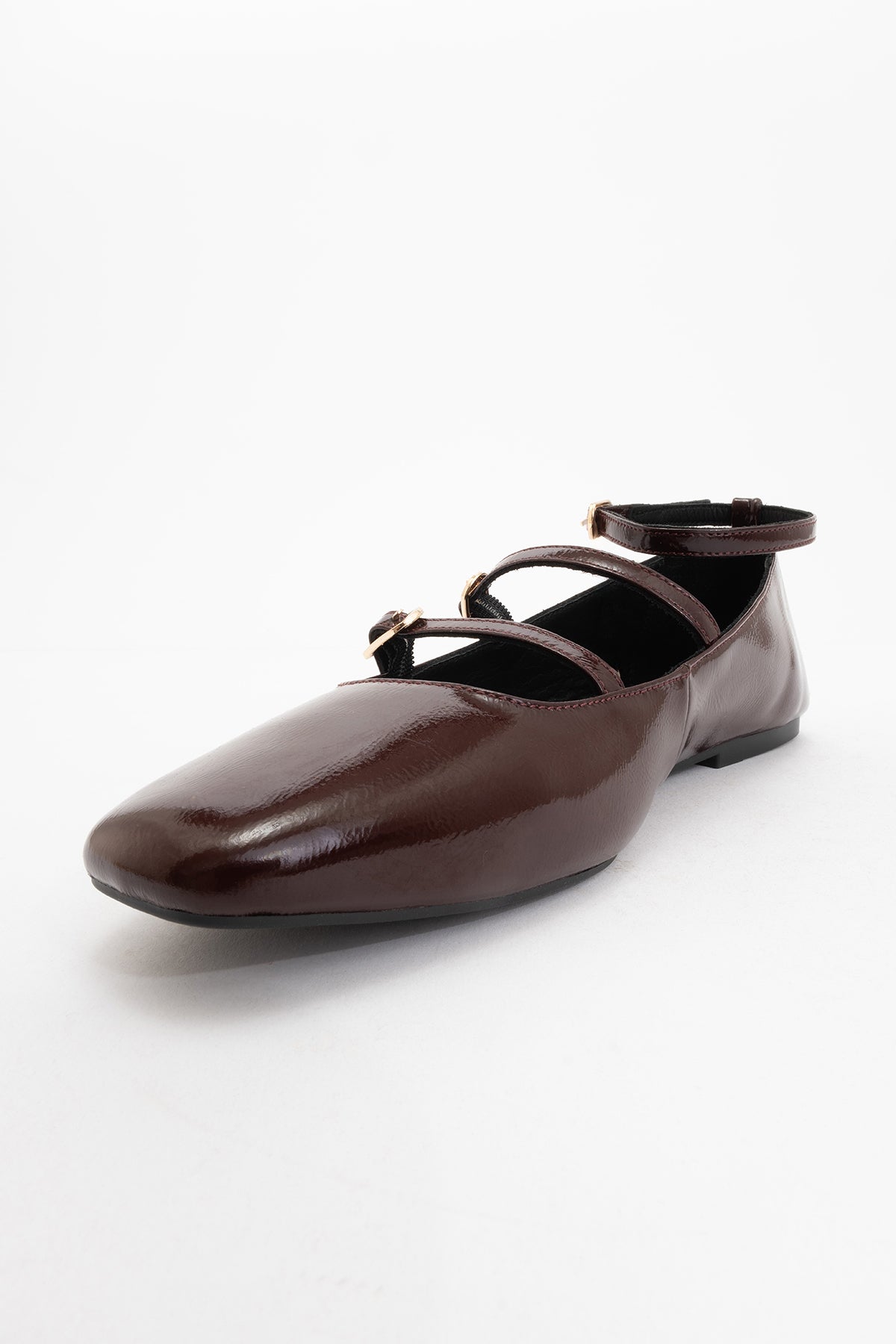 Serena - Brown Leather Mary Jane Flats