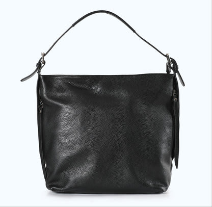 Vittoria - Black Leather Shoulder Bag