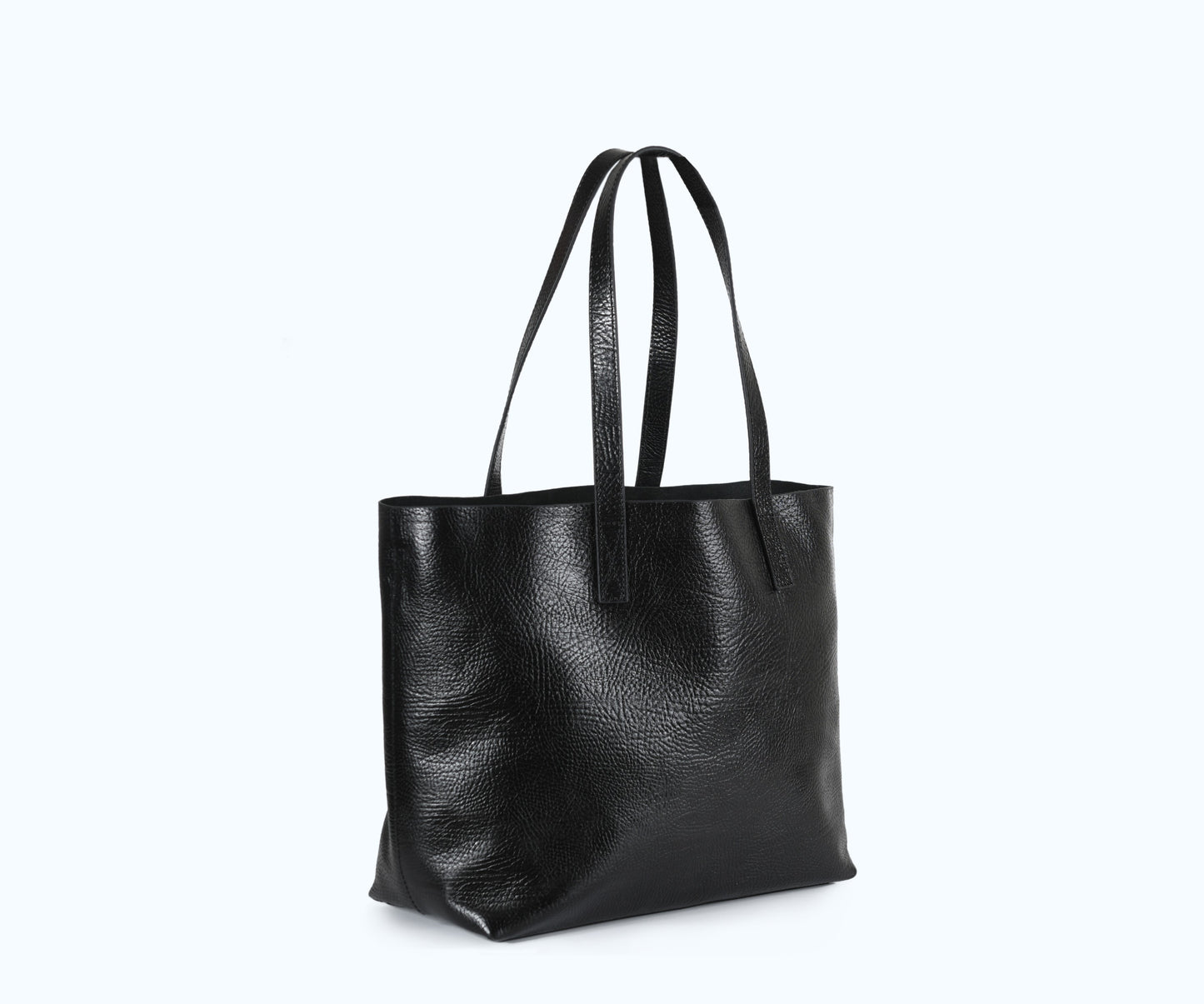 Carla - Black Leather Shoulder Bag