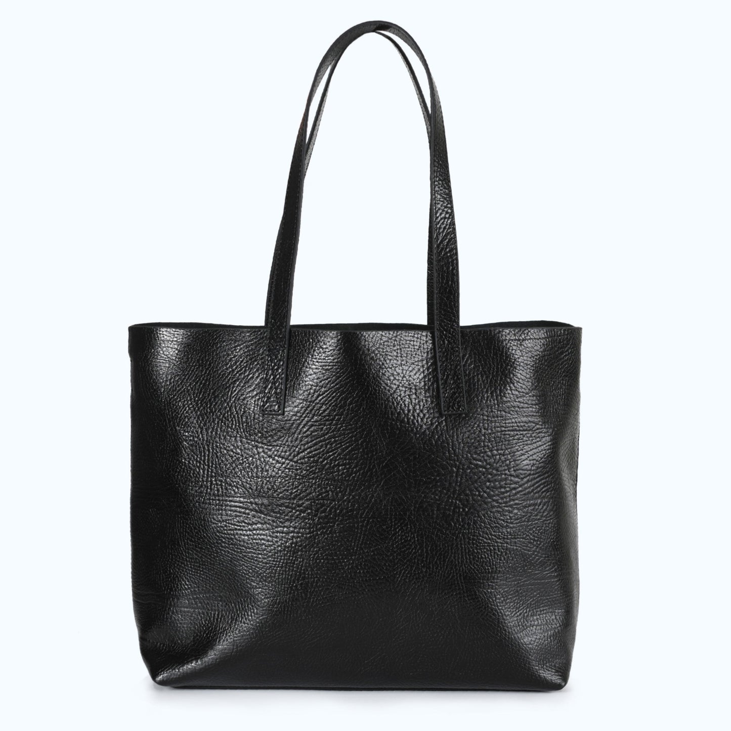 Carla - Black Leather Shoulder Bag