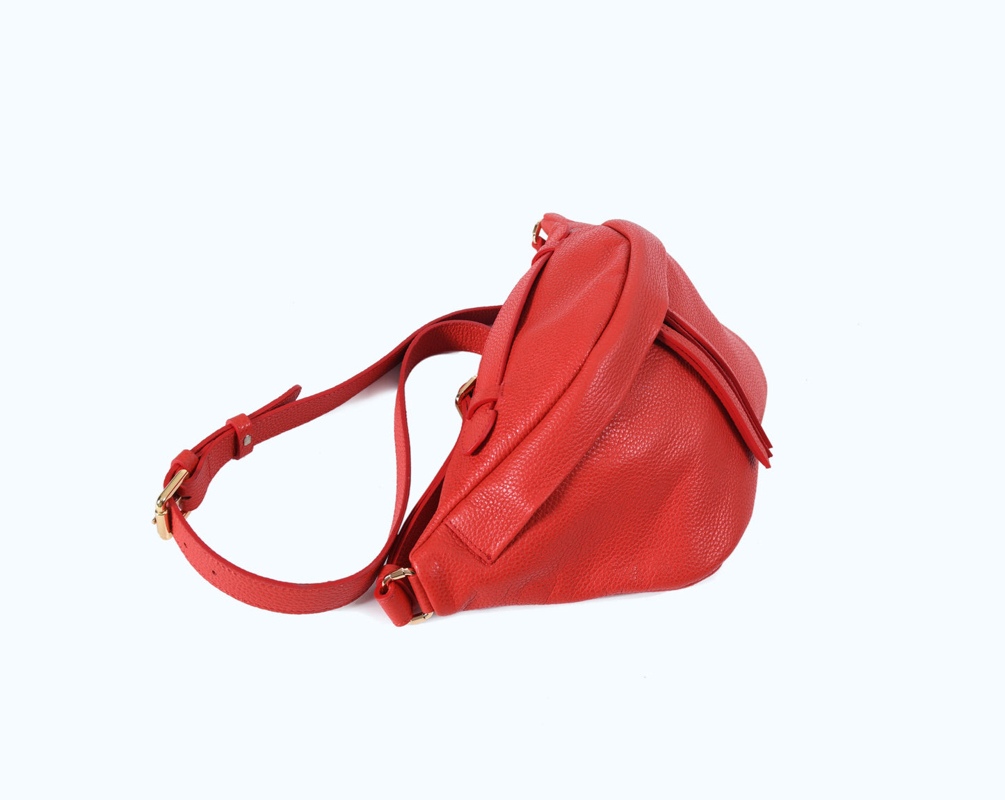 Bianca - Red Leather Crossbody Bag