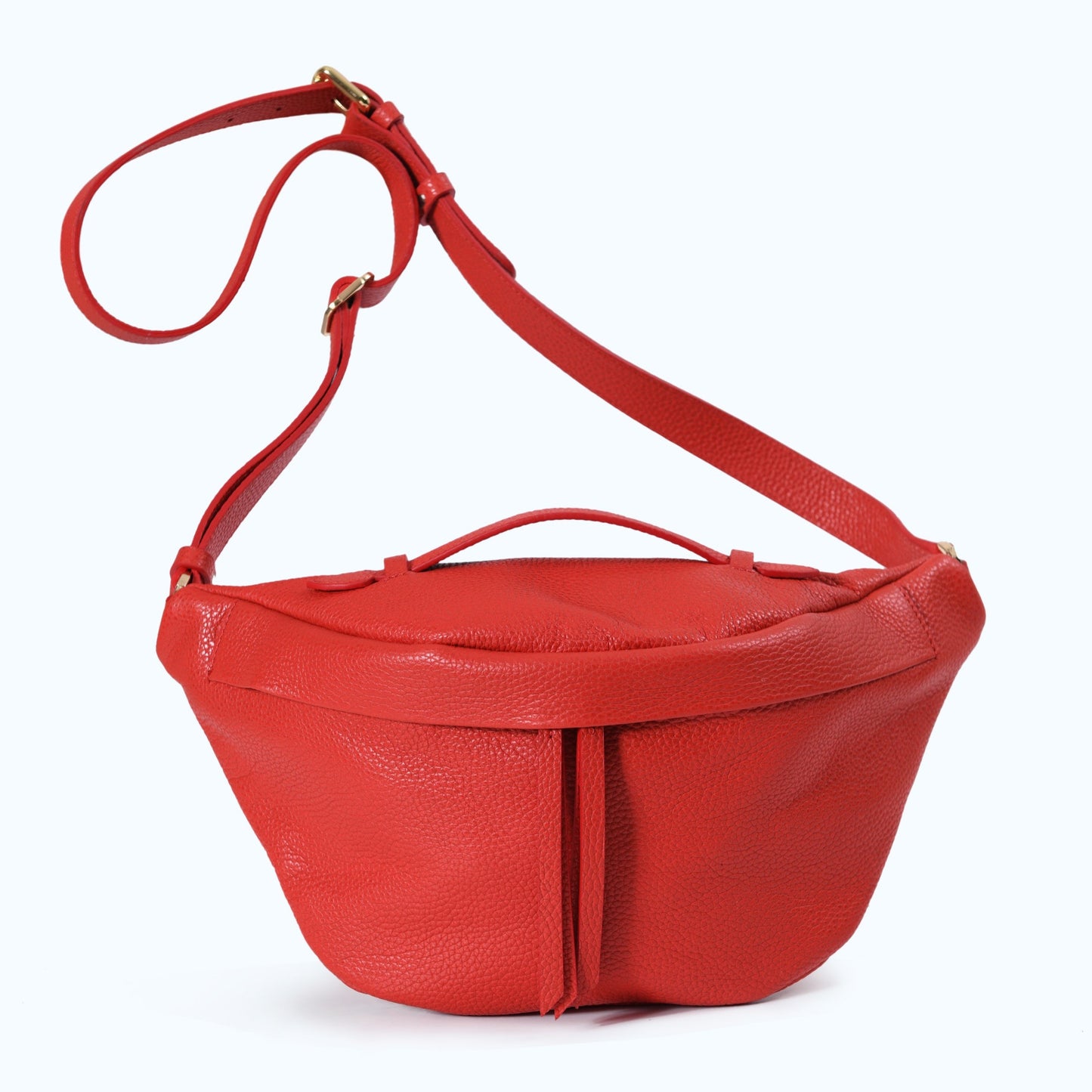 Bianca - Red Leather Crossbody Bag