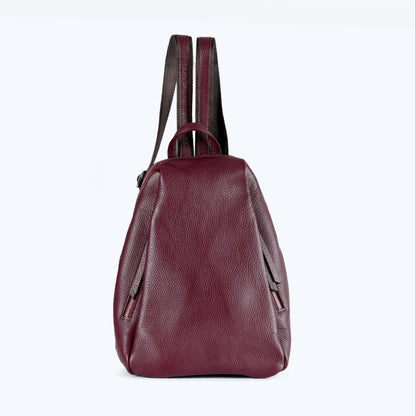 Alessia - Burgundy Leather Backpack