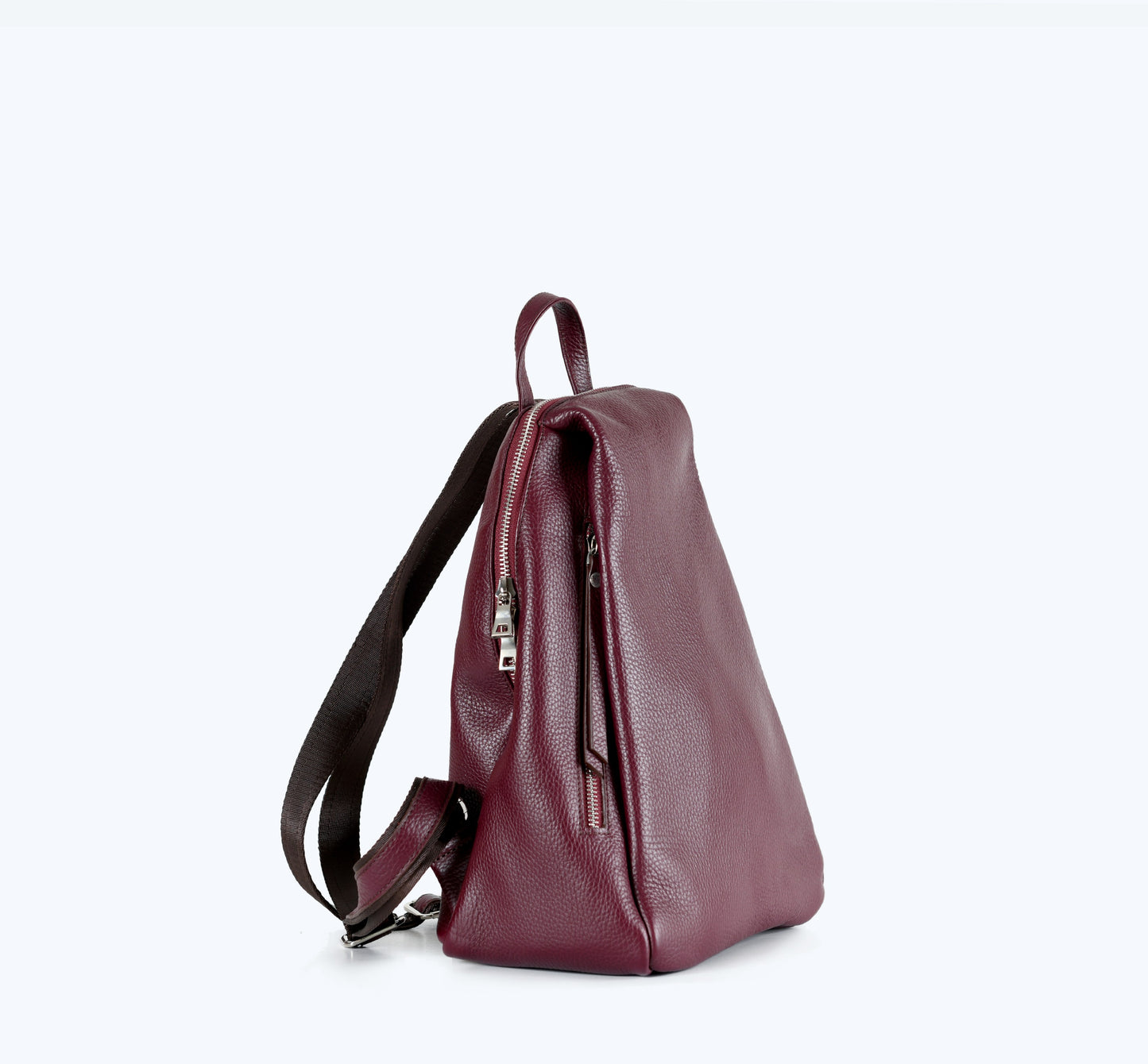 Alessia - Burgundy Leather Backpack