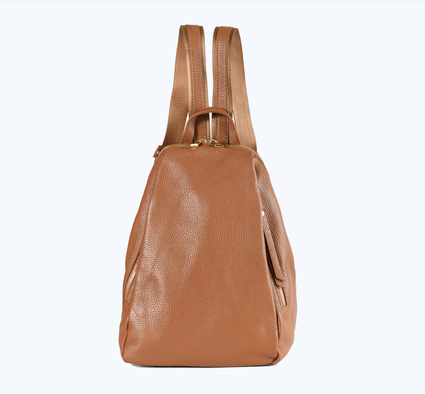Alessia - Cognac Brown Leather Backpack