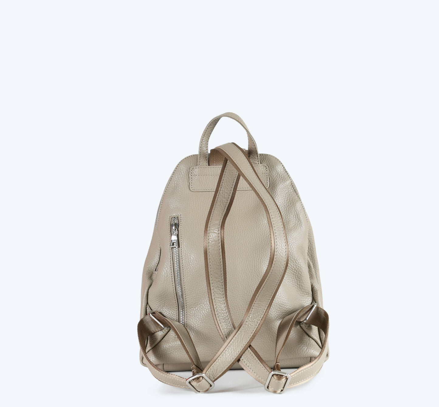 Alessia - Beige Leather Backpack