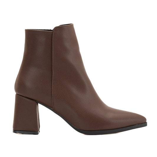 Edith - Brown Ankle Boots