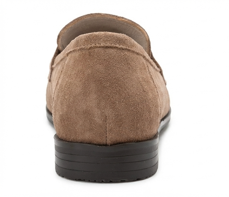 Valia - Mocasín de cuero de gamuza coñac (mujer)