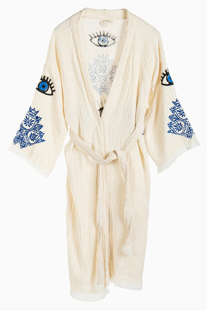 Iris - Natural Evil Eye Handmade Kimono