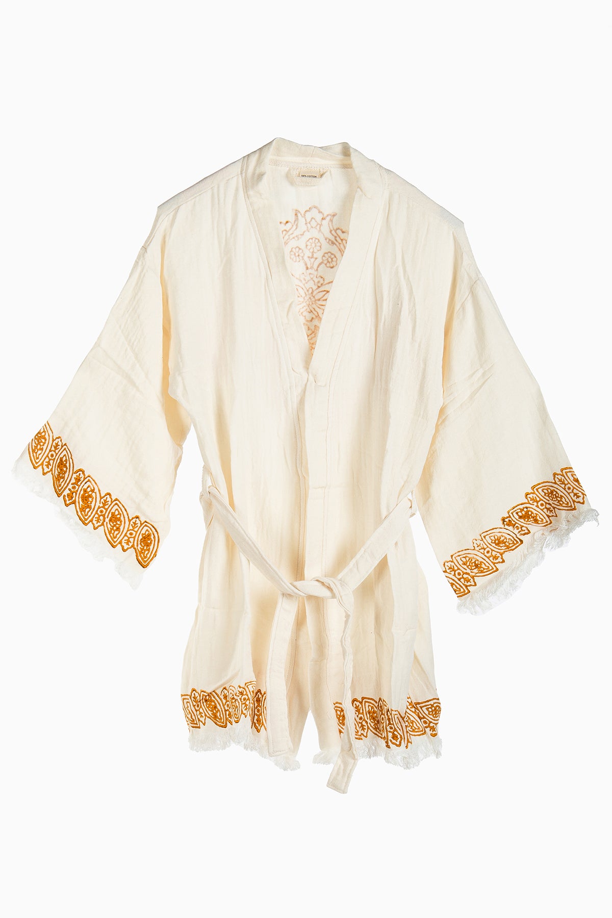 Romy - White Handmade Short Kimono