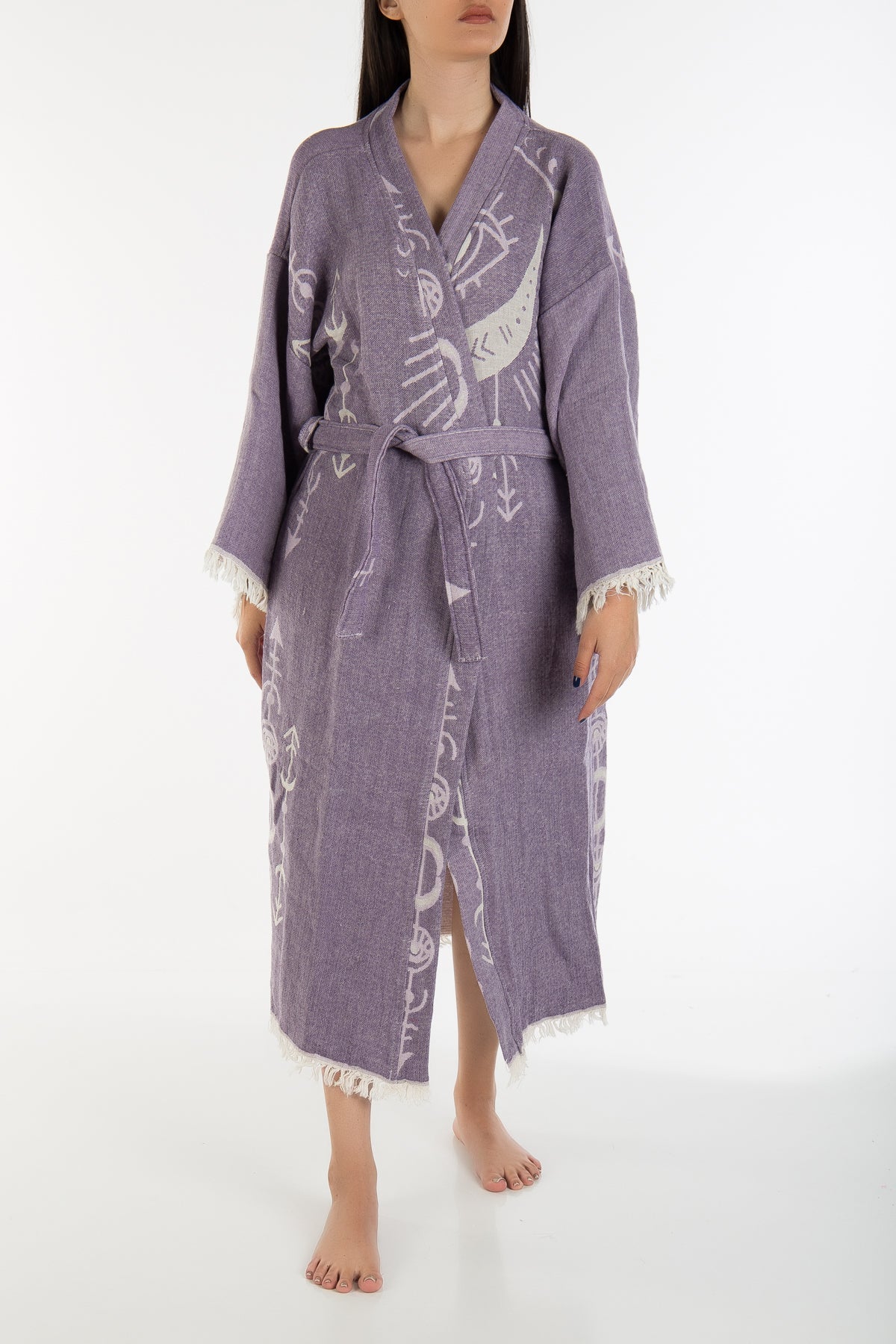 Luna - Purple Moon Handmade Kimono