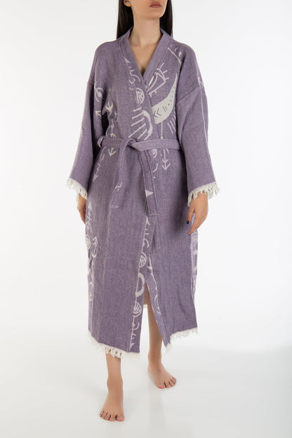Luna - Purple Moon Handmade Kimono