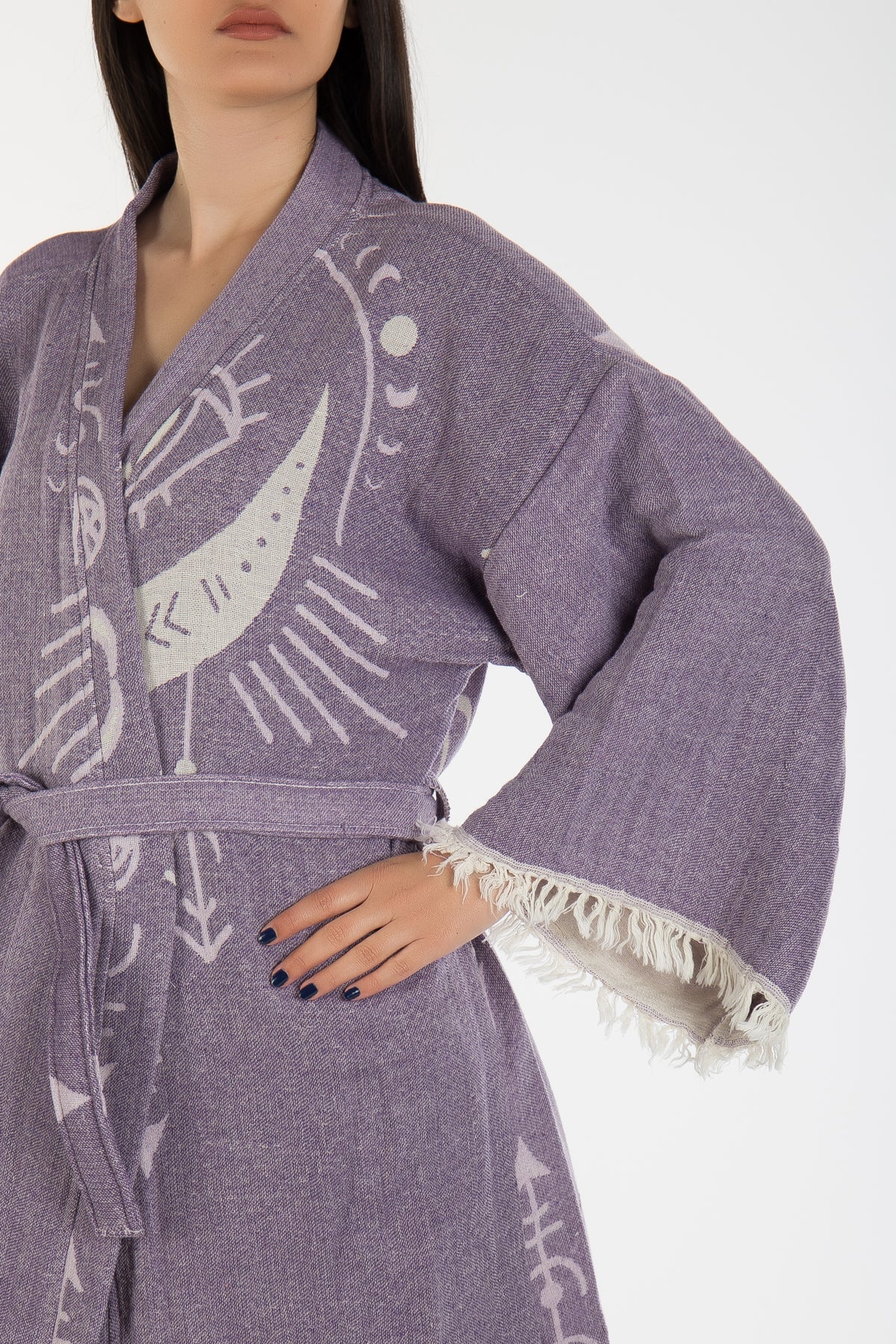 Luna - Purple Moon Handmade Kimono