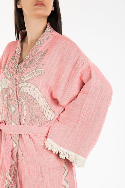 Astrid - Pink Elephant Handmade Kimono
