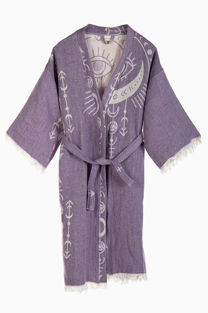 Luna - Purple Moon Handmade Kimono