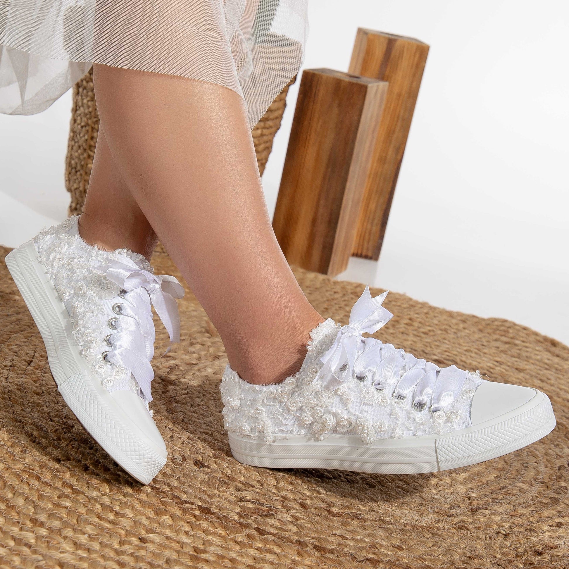 White Wedding Lace Sneakers, Bridal Lace Sneakers, Lace Wedding Sneakers, White Bridal Sneakers, Wedding Sneakers with Lace, Lace Bridal Shoes, Comfortable Wedding Sneakers, White Lace Bridal Footwear, Lace Sneakers for Brides, Elegant Wedding Sneakers