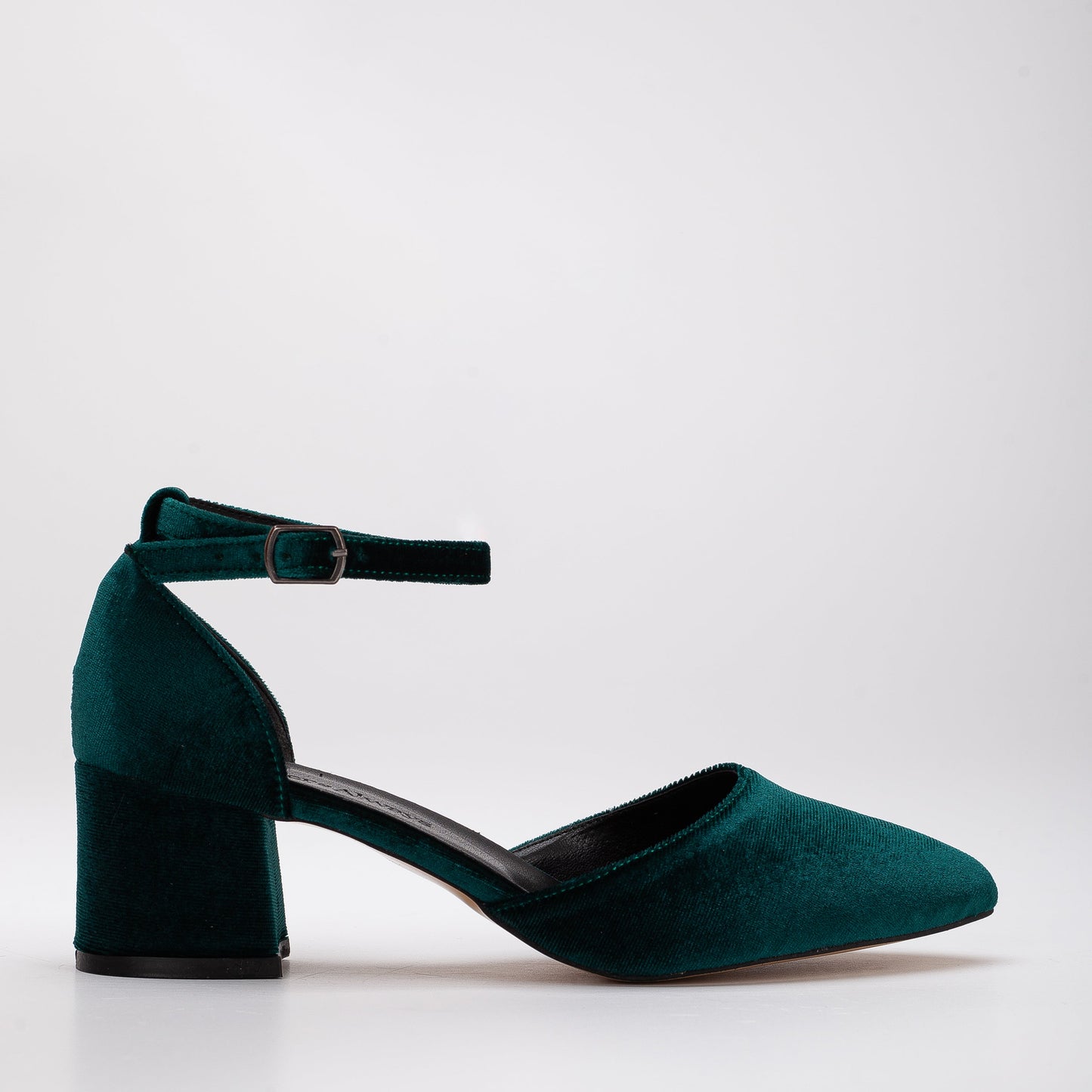 Marcelle - Emerald Green Velvet Bridal Shoes
