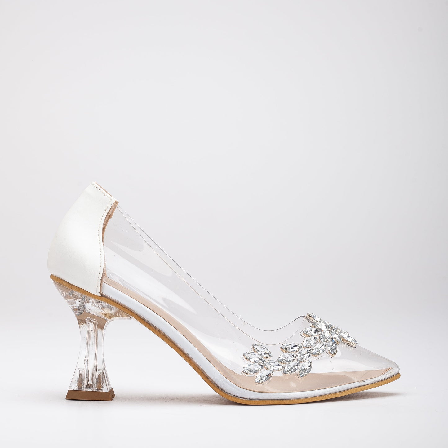 Cinderella - White Transparent High Heels