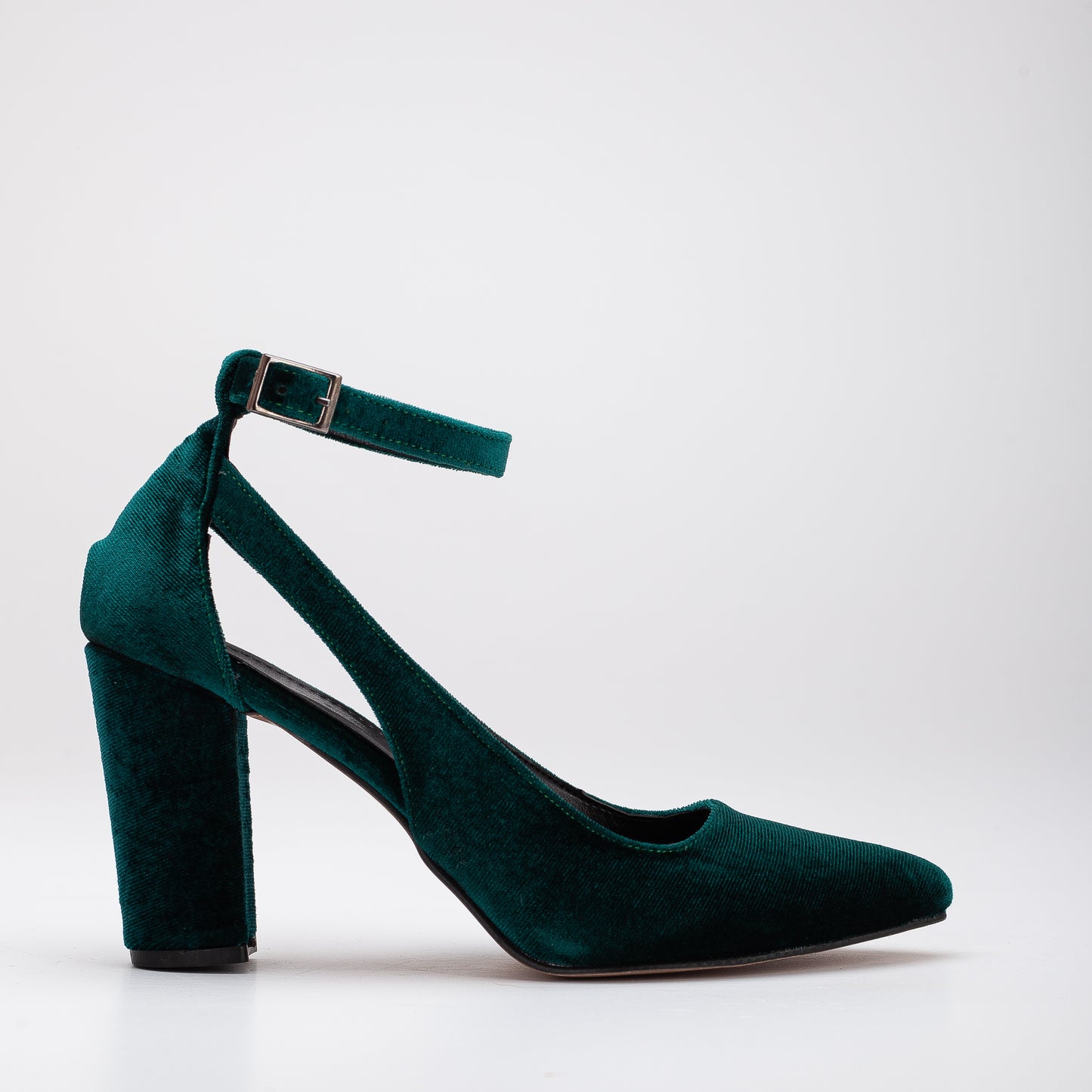 Colette - Emerald Green Velvet Heels