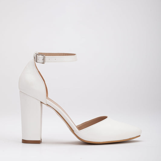 Wedding Shoes, White Wedding Heels, Shoes for Bride, White Bridal Heels, Wedding Block Heels, Wedding High Heels, White Block Heels